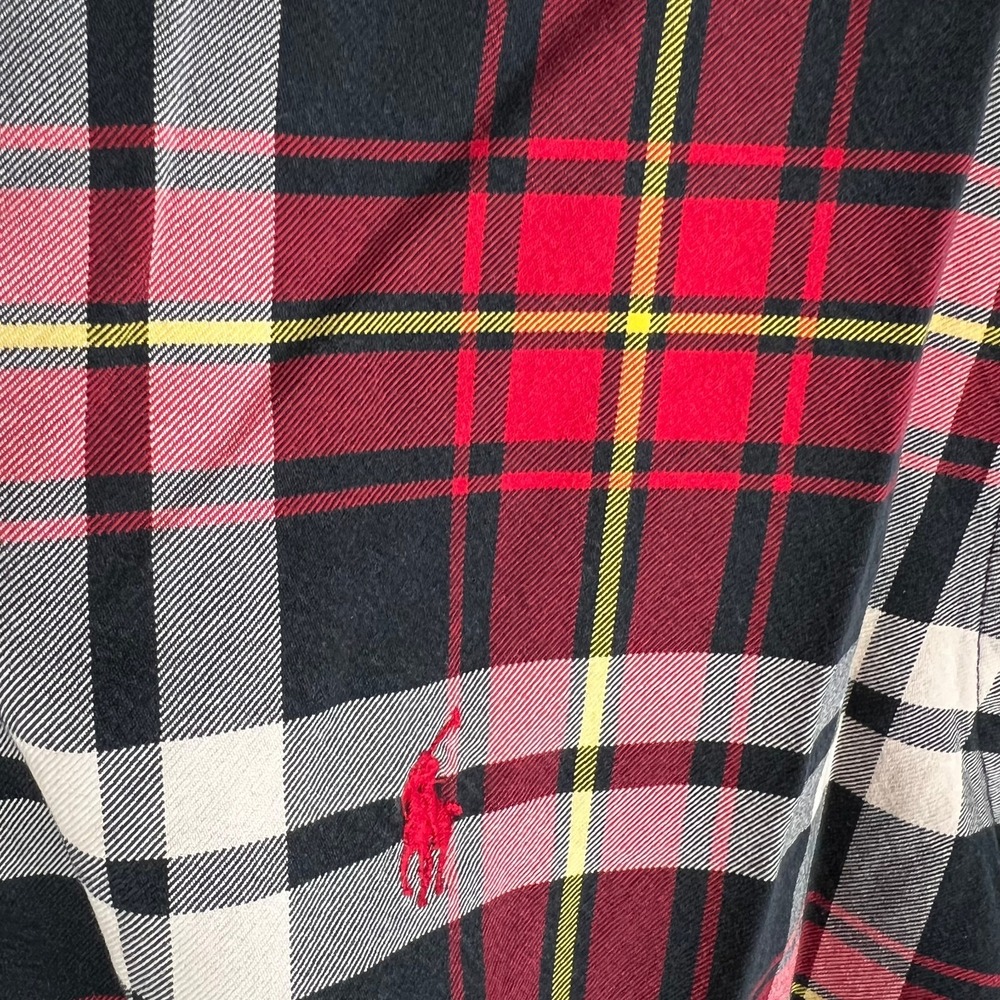 MEN'S CLASSIC PLAID NOT FLANNEL BUTTON DOWN CLASSIC FIT PLAID SHIRT SIZE XL - Picture 4 of 6